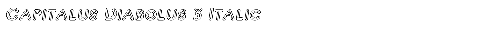 Capitalus Diabolus 3 Italic image